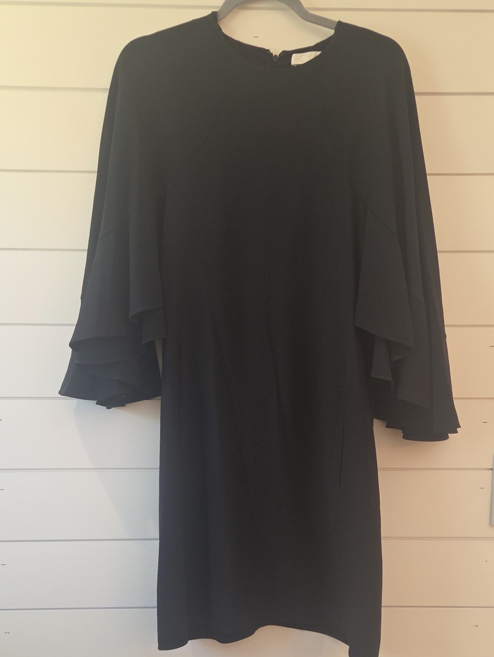Chloé Black Long-Sleeve Layered Bell-Sleeve Dress Size 38 (US 4/6)